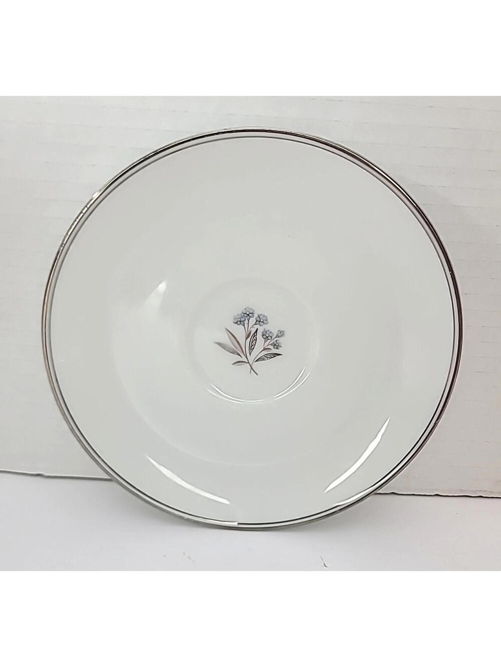 Noritake China Bessie #5788 Vintage 6" Saucer Plate Floral Silver Rim Japan